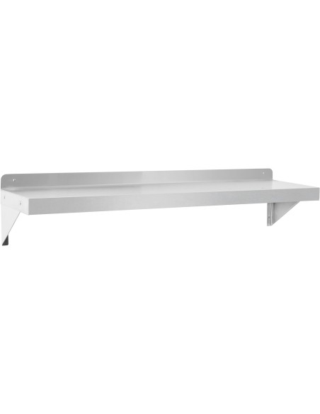 Commercial Wall shelf Stainless steel 2440x450x255mm | Stalwart DA-WS1896