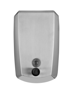 Commercial Wall Mounted Manual Soap Dispenser Brushed Chrome | Stalwart DA-KW7260
