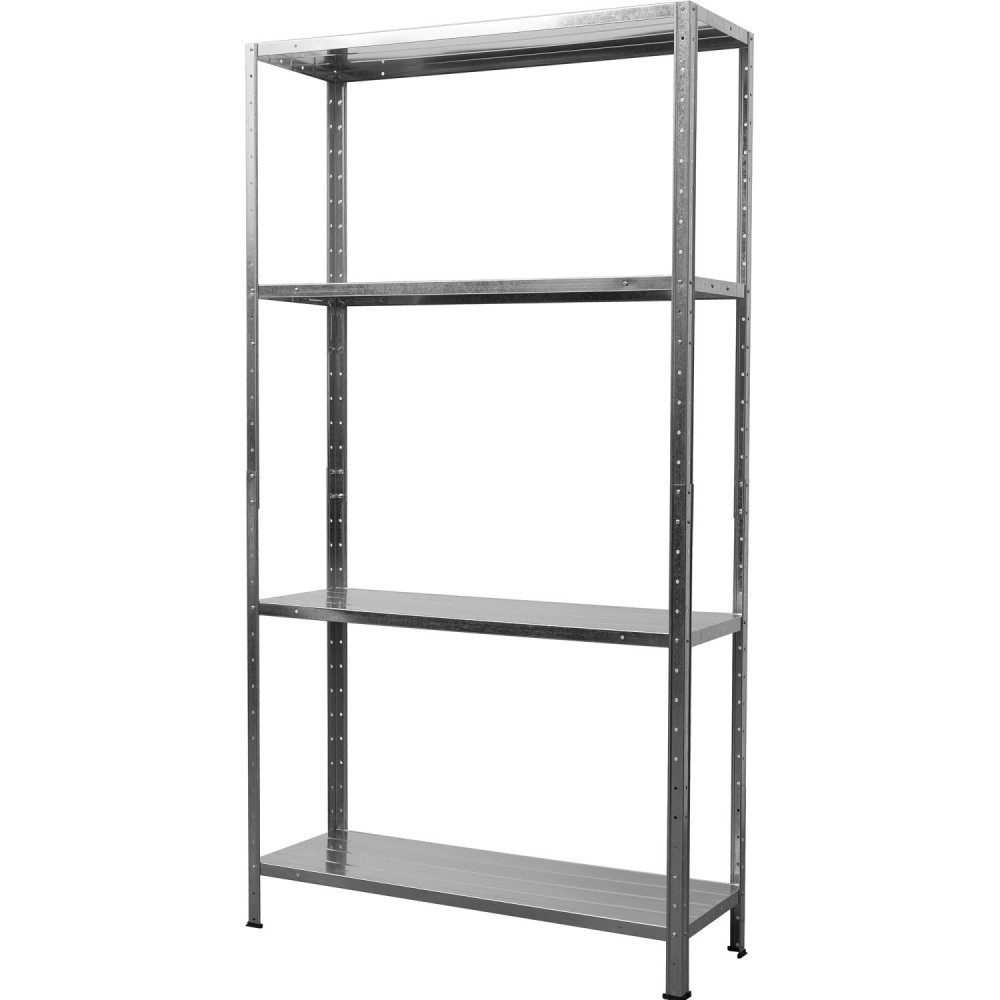 Commercial Galvanized Steel 4 Tier Shelving Unit 180kg Loading Capacity 900x300x1672mm | Stalwart DA-MS43