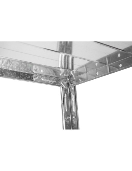 Commercial Galvanized Steel 4 Tier Shelving Unit 180kg Loading Capacity 900x300x1672mm | Stalwart DA-MS43