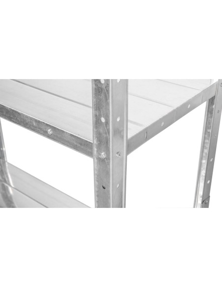 Commercial Galvanized Steel 4 Tier Shelving Unit 180kg Loading Capacity 900x300x1672mm | Stalwart DA-MS43