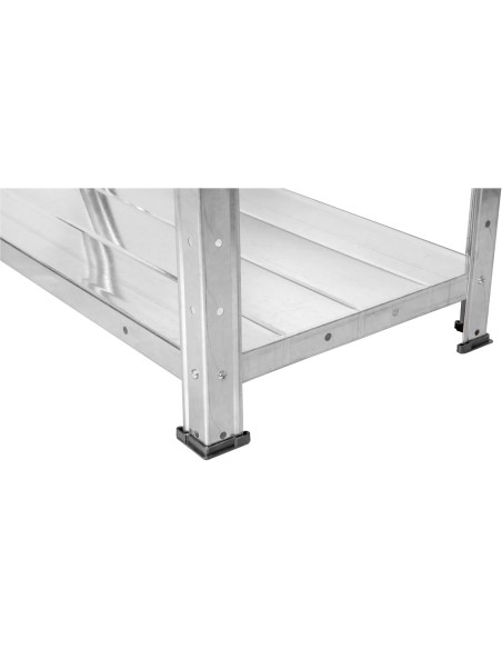 Commercial Galvanized Steel 4 Tier Shelving Unit 180kg Loading Capacity 900x300x1672mm | Stalwart DA-MS43