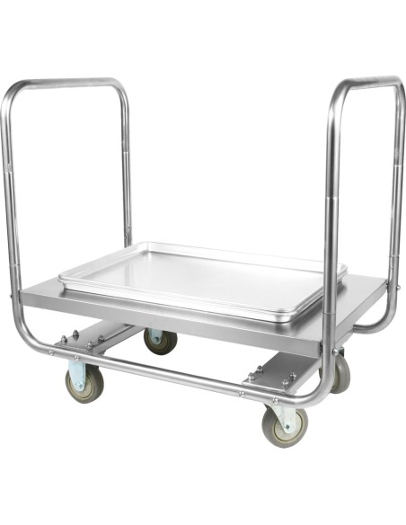 Commercial Dough Box Service Trolley Stainless Steel 1000x600x750mm | Stalwart DA-WHDT10060