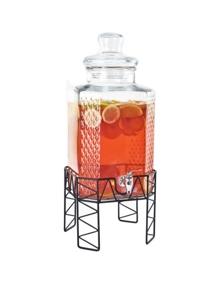 Glass Juice Dispenser 10 litres with Stand | Stalwart DA-LT002