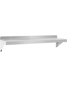 Commercial Wall shelf Stainless steel 2440x300x255mm | Stalwart DA-WS1296