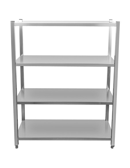 Commercial Shelving Unit 4 Tier Stainless Steel 1000x400x1500mm | Stalwart DA-SSB10040