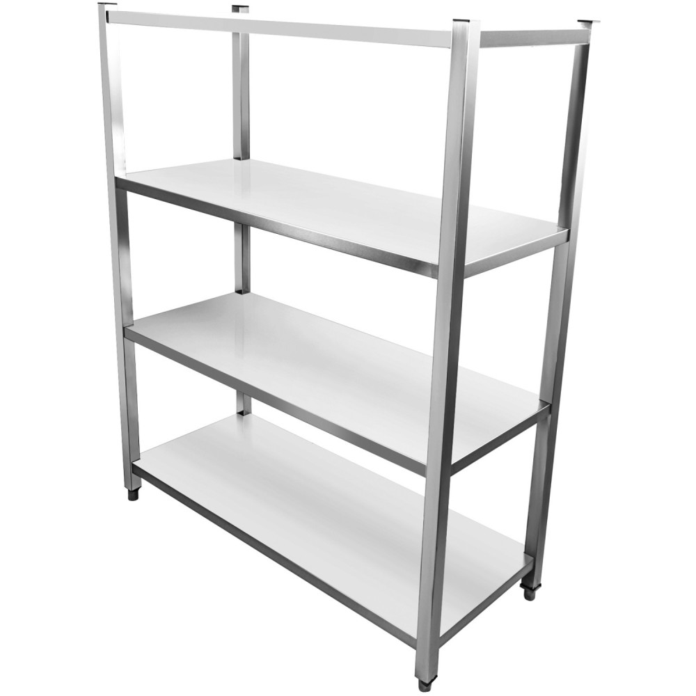 Commercial Shelving Unit 4 Tier Stainless Steel 1000x400x1500mm | Stalwart DA-SSB10040