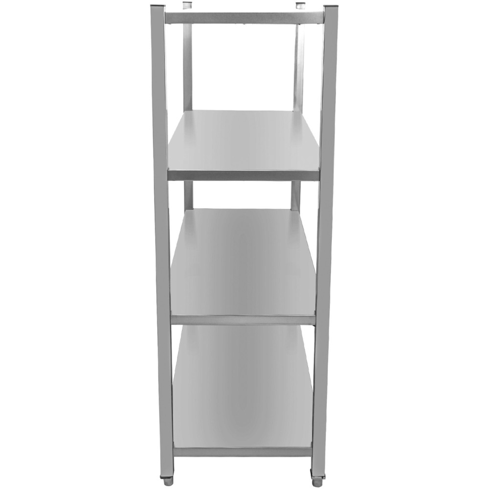 Commercial Shelving Unit 4 Tier Stainless Steel 1200x500x1500mm | Stalwart DA-SSB12050