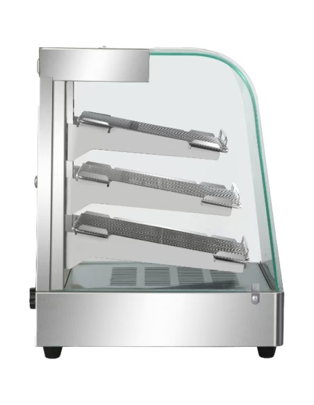 Commercial Hot Display Food Warmer Countertop 3 Shelves 350x455x580mm | Stalwart DA-HW861