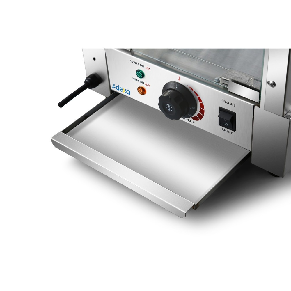 Commercial Hot Display Food Warmer Countertop 3 Shelves 350x455x580mm | Stalwart DA-HW861
