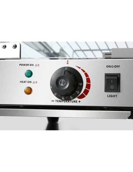 Commercial Hot Display Food Warmer Countertop 3 Shelves 350x455x580mm | Stalwart DA-HW861