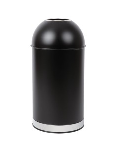 Commercial Open-Top Waste Bin 50 Litres Black | Stalwart DA-JY981050LBLACK