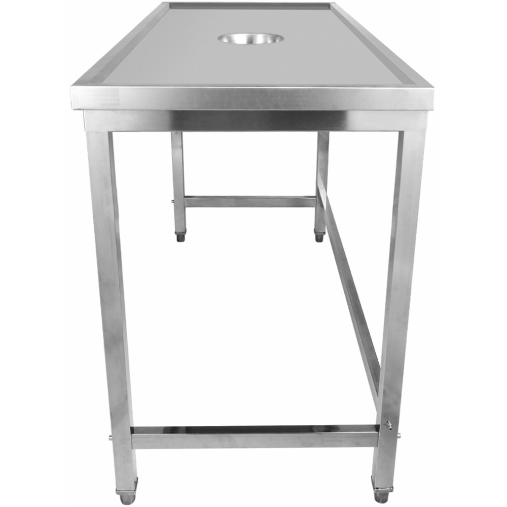 Professional Waste Disposal Table Stainless Steel 4 Side Up Marine Edge 1200x600x900mm | Stalwart DA-WHDW12060