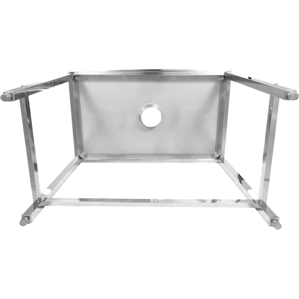 Professional Waste Disposal Table Stainless Steel 4 Side Up Marine Edge 1200x600x900mm | Stalwart DA-WHDW12060