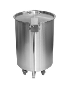 Professional Stainless Steel Pedal Waste Bin With Lid & Wheels 55 Litres | Stalwart DA-SDCP55 2