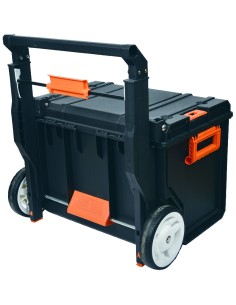 Heavy Duty Waterproof Rolling Tool Box with Telescopic Handle 560x460x410mm | Stalwart DA-MW2090