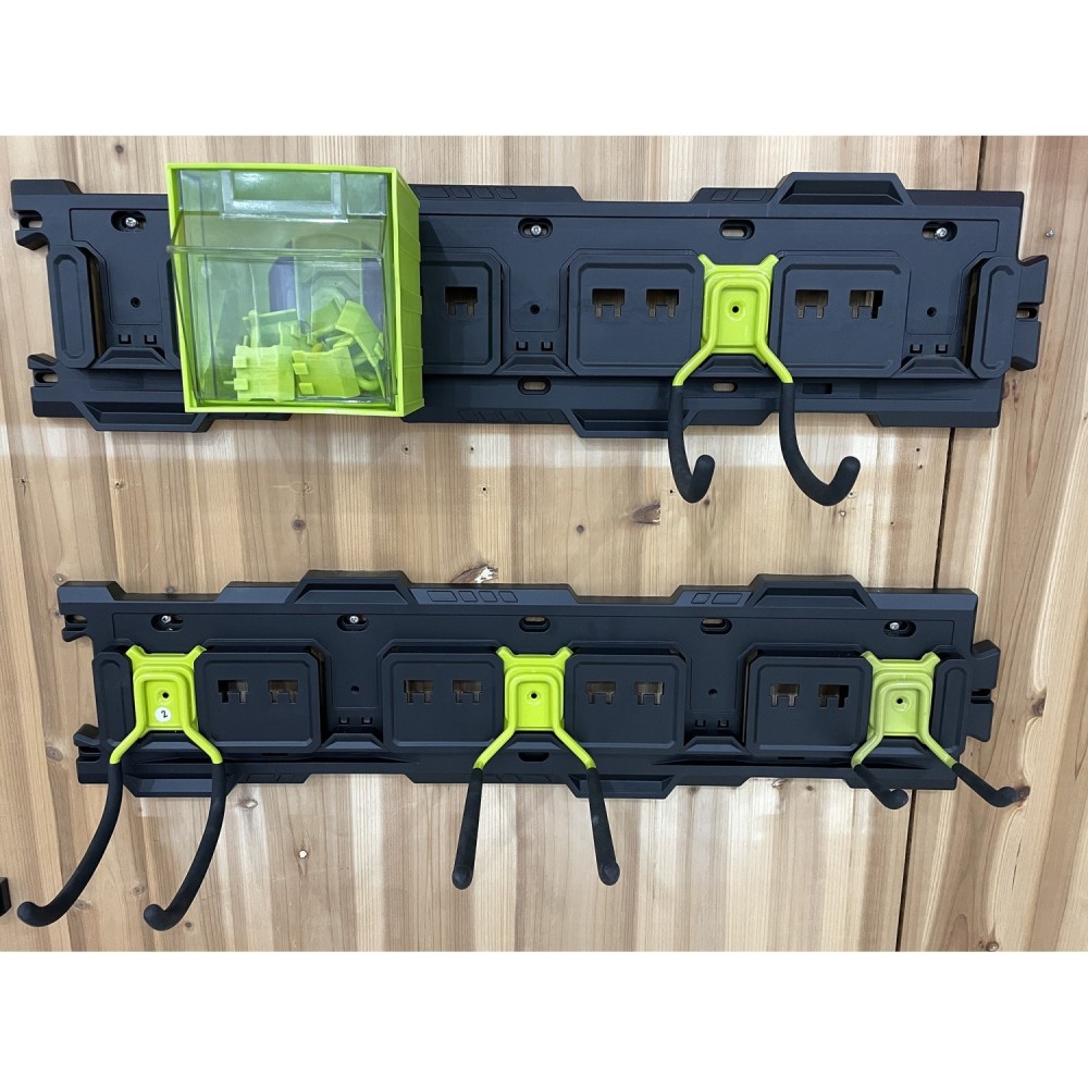 Modular Heavy Duty Wall-Mounted Pegboard Set with Hooks 2 x 795x190mm Panels 68kg (150lbs) Capacity Each | Stalwart DA-MW2301P