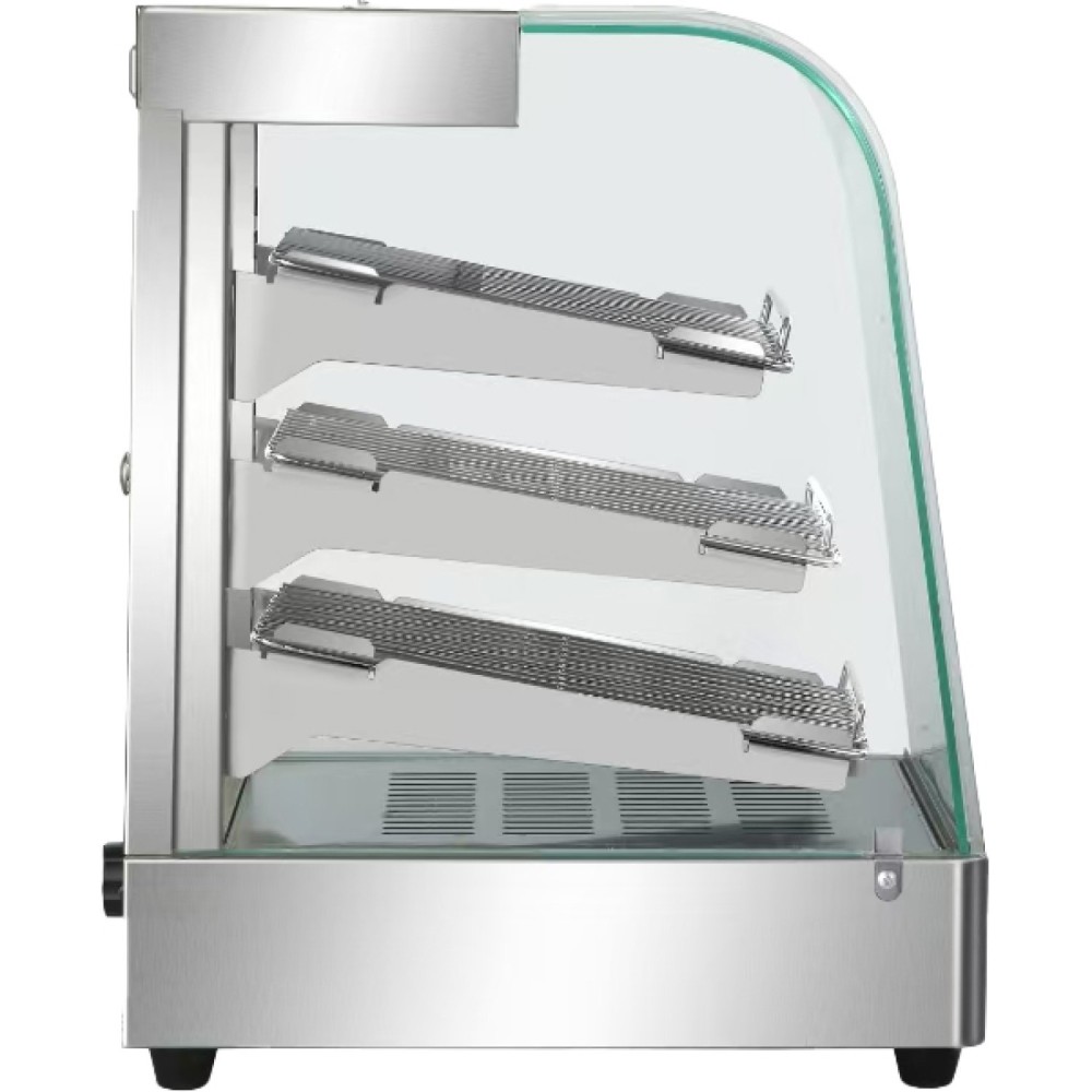 Commercial Hot Display Food Warmer Countertop 3 Shelves 900x455x580mm | Stalwart DA-HW863