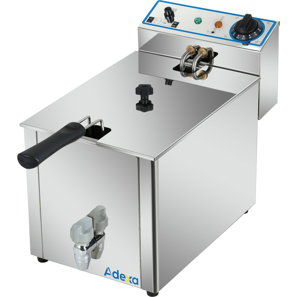 Commercial Electric Deep Fryer Countertop Single Tank 8 Litres 265x450x360mm | Stalwart DA-AFR002