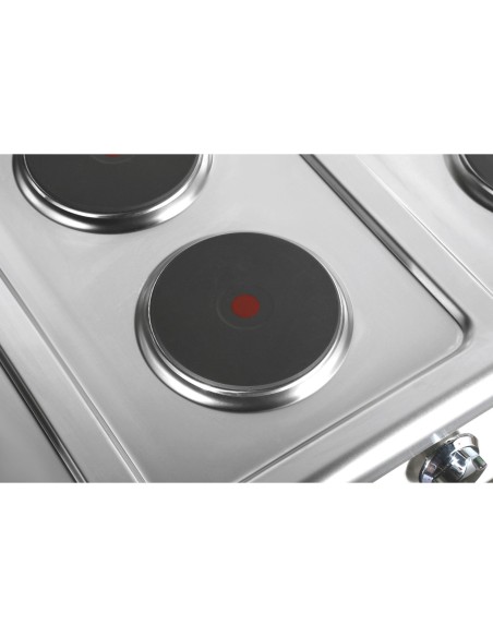 Commercial Electric Cooker 6 Burners (6x2000W) with Electric Oven (4800W) 1050x700x920xmm 380V | Stalwart DA-HRQ762A