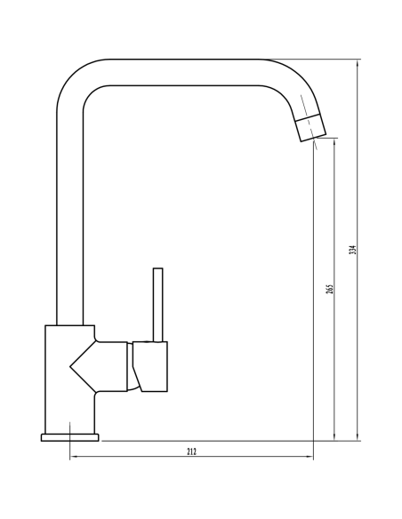 Basin Mixer Tap with Stainless Steel Spout Single Lever Chrome | DA-70000058