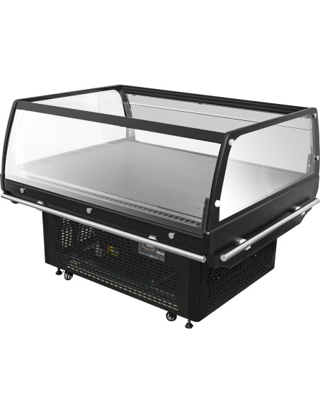 Refrigerated Promotion Display Cabinet 230 Litres Ventilated Cooling 1360x1095x960mm | Stalwart DA-BLUEL234