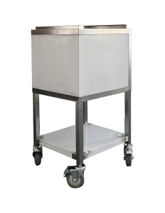 Mobile Ice Station 50L Stainless Steel 480x420x850mm Flat Pack | MIBA50L