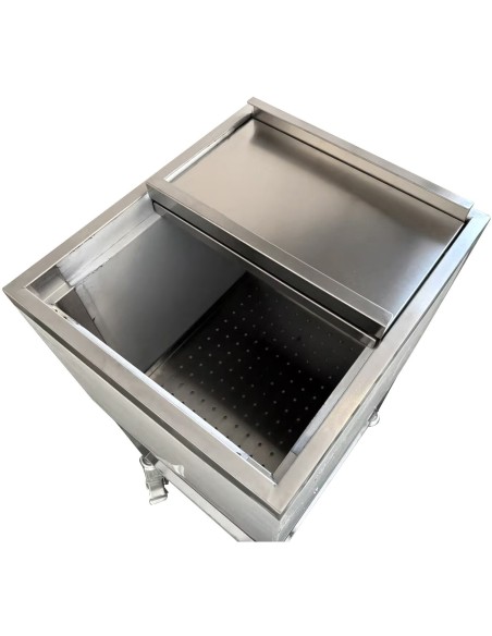 Mobile Ice Station 50L Stainless Steel 480x420x850mm Flat Pack | MIBA50L