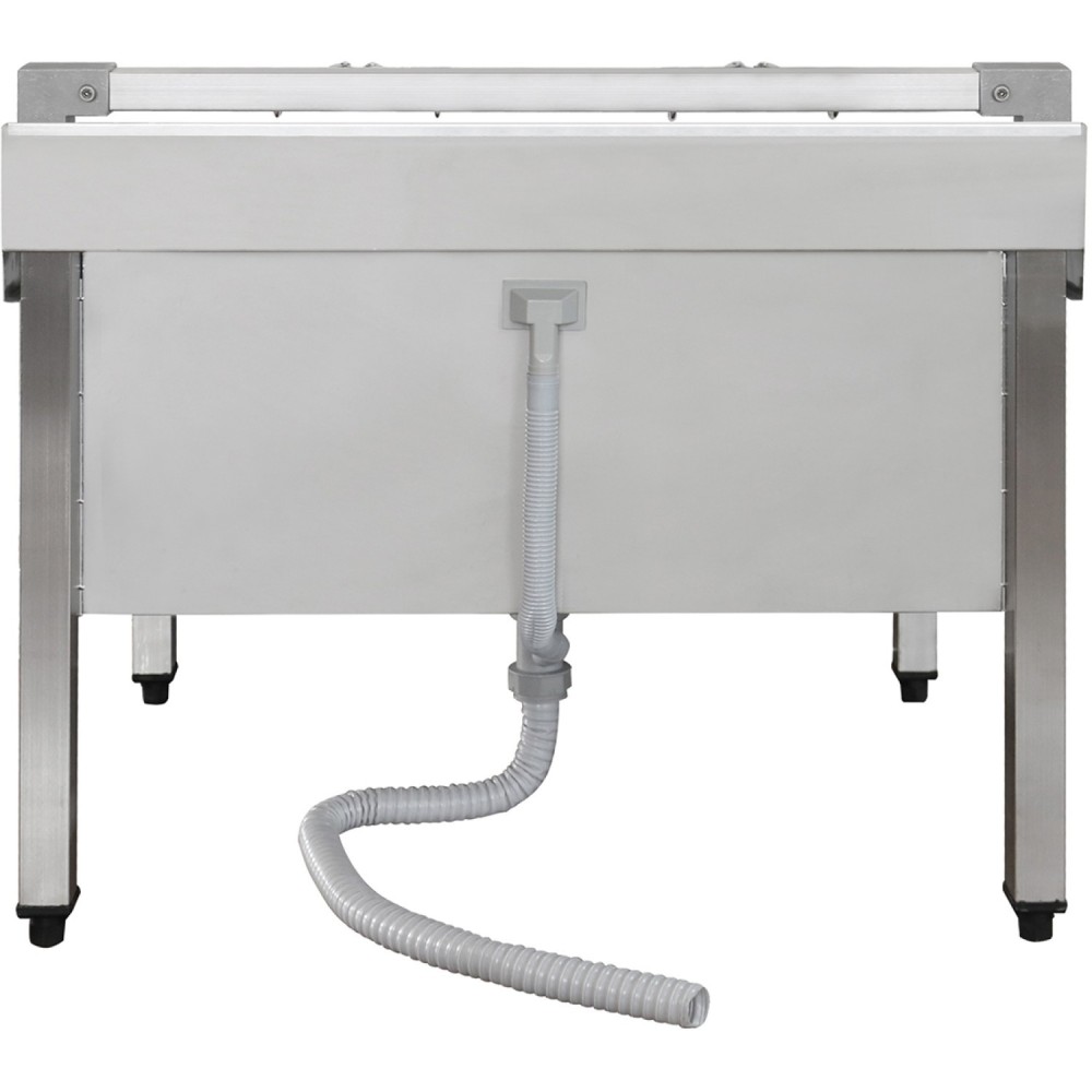 Commercial Stainless Steel Mop Sink with Low Rack & 2-in-1 Mop Holder 800x600x550mm | Stalwart DA-SMSJYLR8060