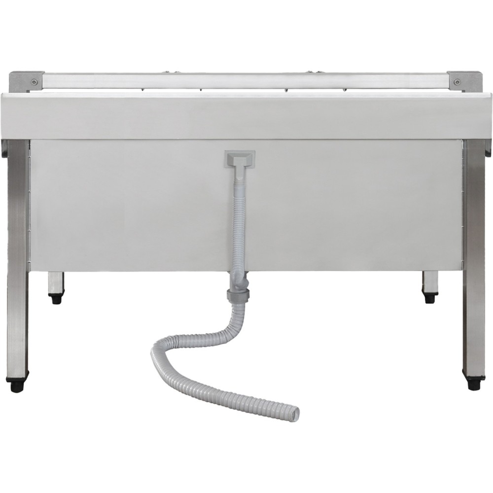Commercial Stainless Steel Mop Sink with Low Rack & 2-in-1 Mop Holder 1000x600x550mm | Stalwart DA-SMSJYLR10060