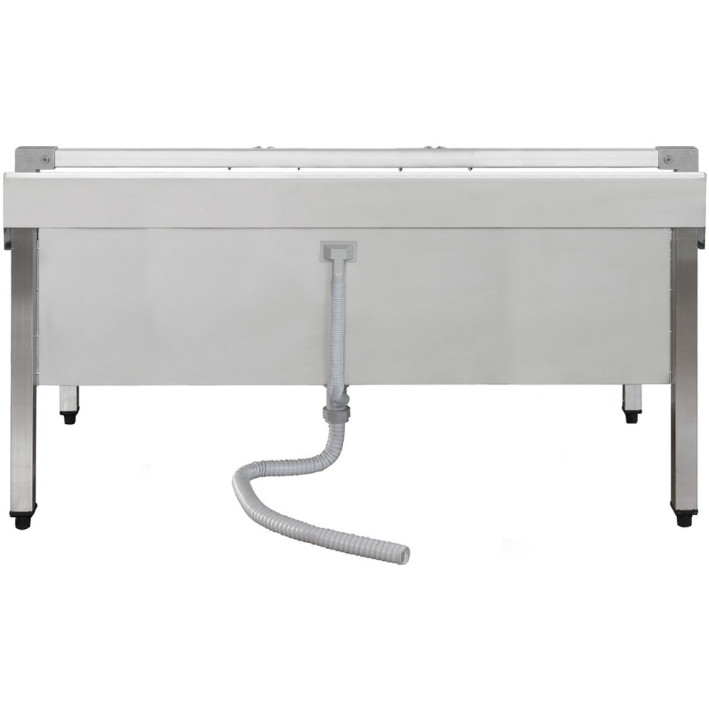 Commercial Stainless Steel Mop Sink with Low Rack & 2-in-1 Mop Holder 1200x600x550mm | Stalwart DA-SMSJYLR12060