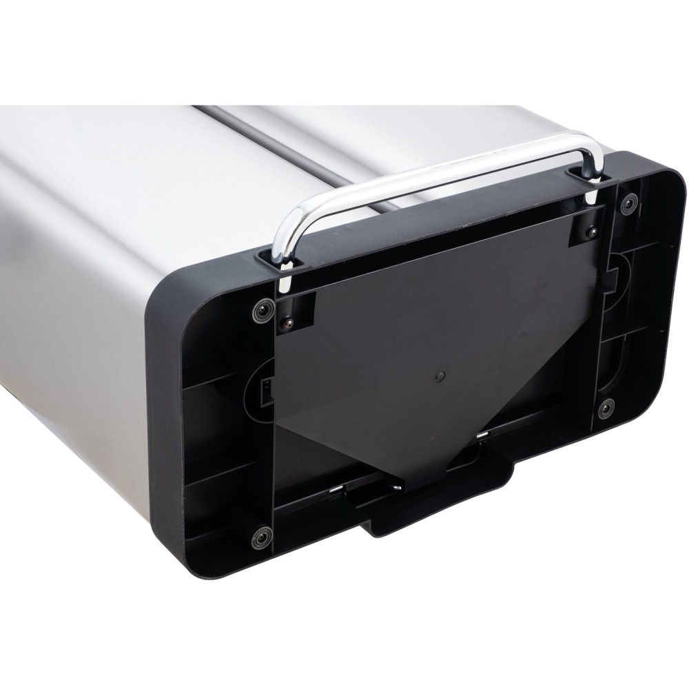 Commercial Pedal Double Waste Bin 2x36 Litres Satin Surface 590x362x616mm | Stalwart DA-JY9127