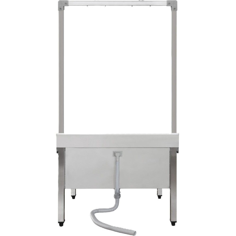 Commercial Stainless Steel Mop Sink with High Rack & 2-in-1 Mop Holder 800x600x550mm | Stalwart DA-SMSJYHR8060