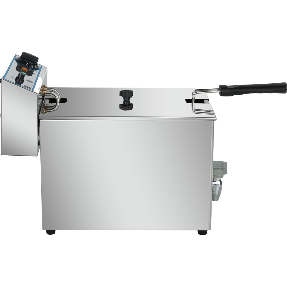 Commercial Electric Deep Fryer Countertop Single Tank 10 Litres 265x490x360mm | Stalwart DA-AFR006