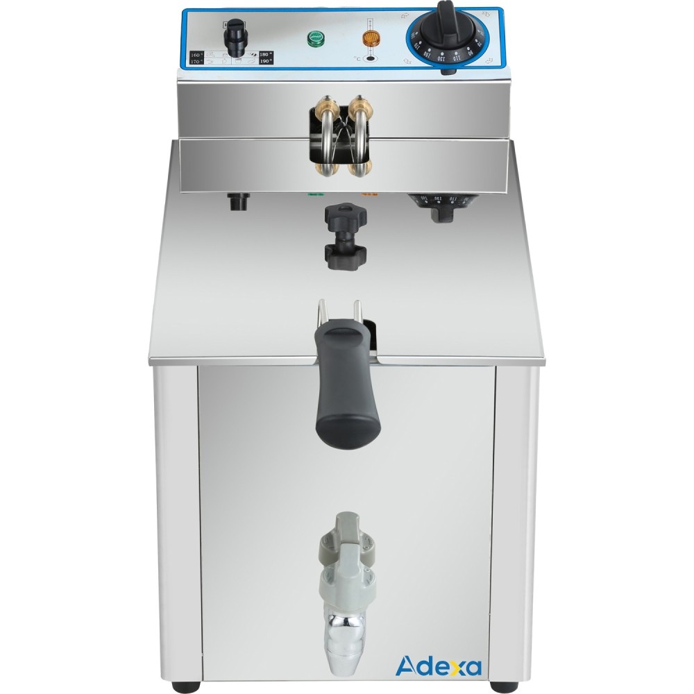 Commercial Electric Deep Fryer Countertop Single Tank 10 Litres 265x490x360mm | Stalwart DA-AFR006