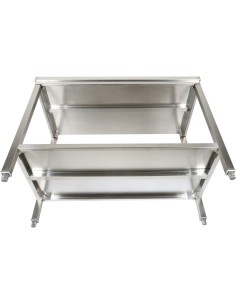 Professional Stainless Steel Work Table with Undershelf &amp 5cm Upstand 1600x600x950mm | Stalwart DA-SWT60160B 2