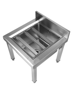 Janitorial Mop Sink Stainless Steel 500x500x550mm | Stalwart DA-MS5050 2