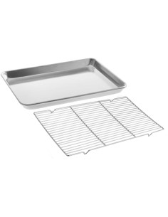 Commercial Stainless Steel Cooling Wire Rack for 33x23cm Baking Tray 290x210x15mm | Stalwart DA-CR3323