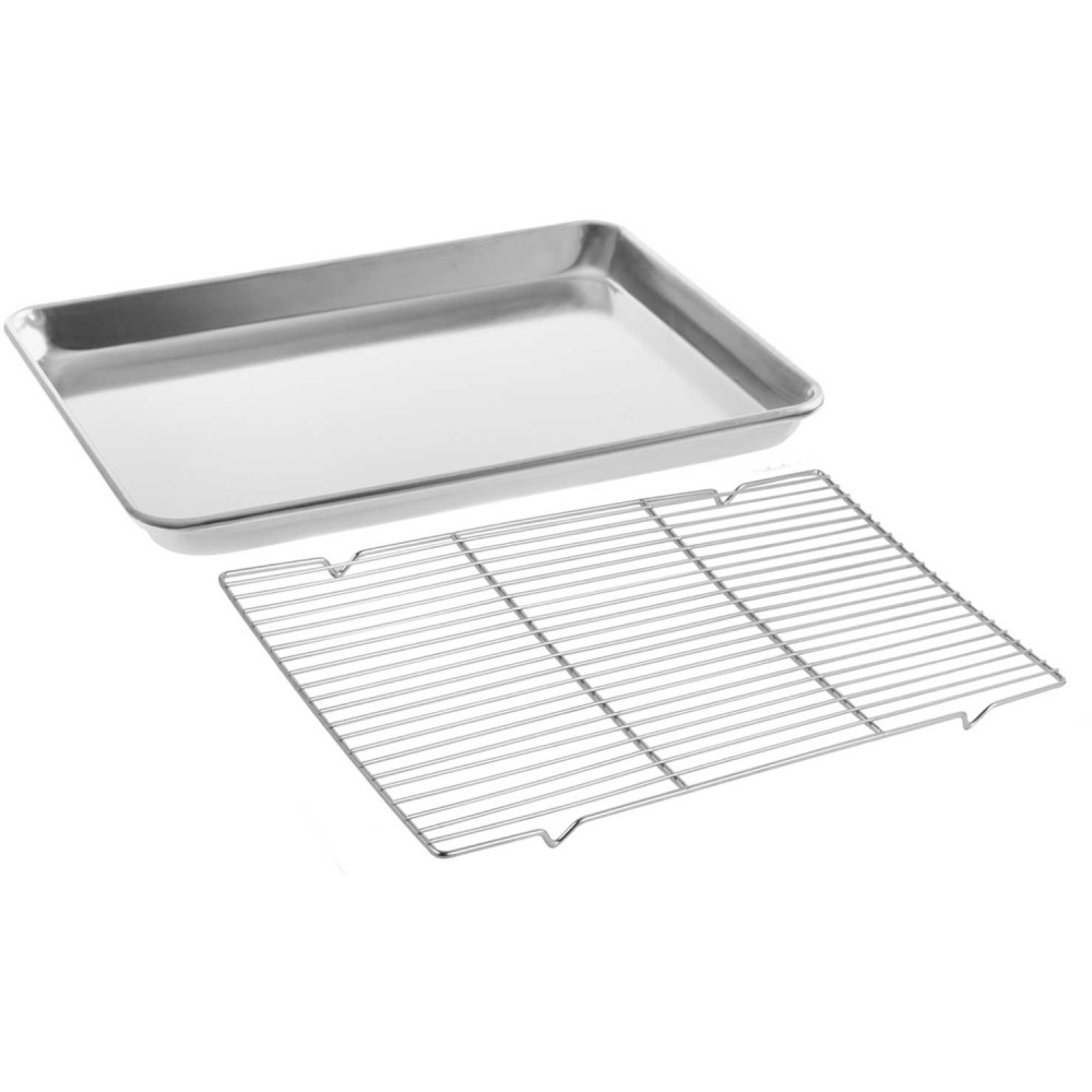 Commercial Stainless Steel Cooling Wire Rack for 33x23cm Baking Tray 290x210x15mm | Stalwart DA-CR3323