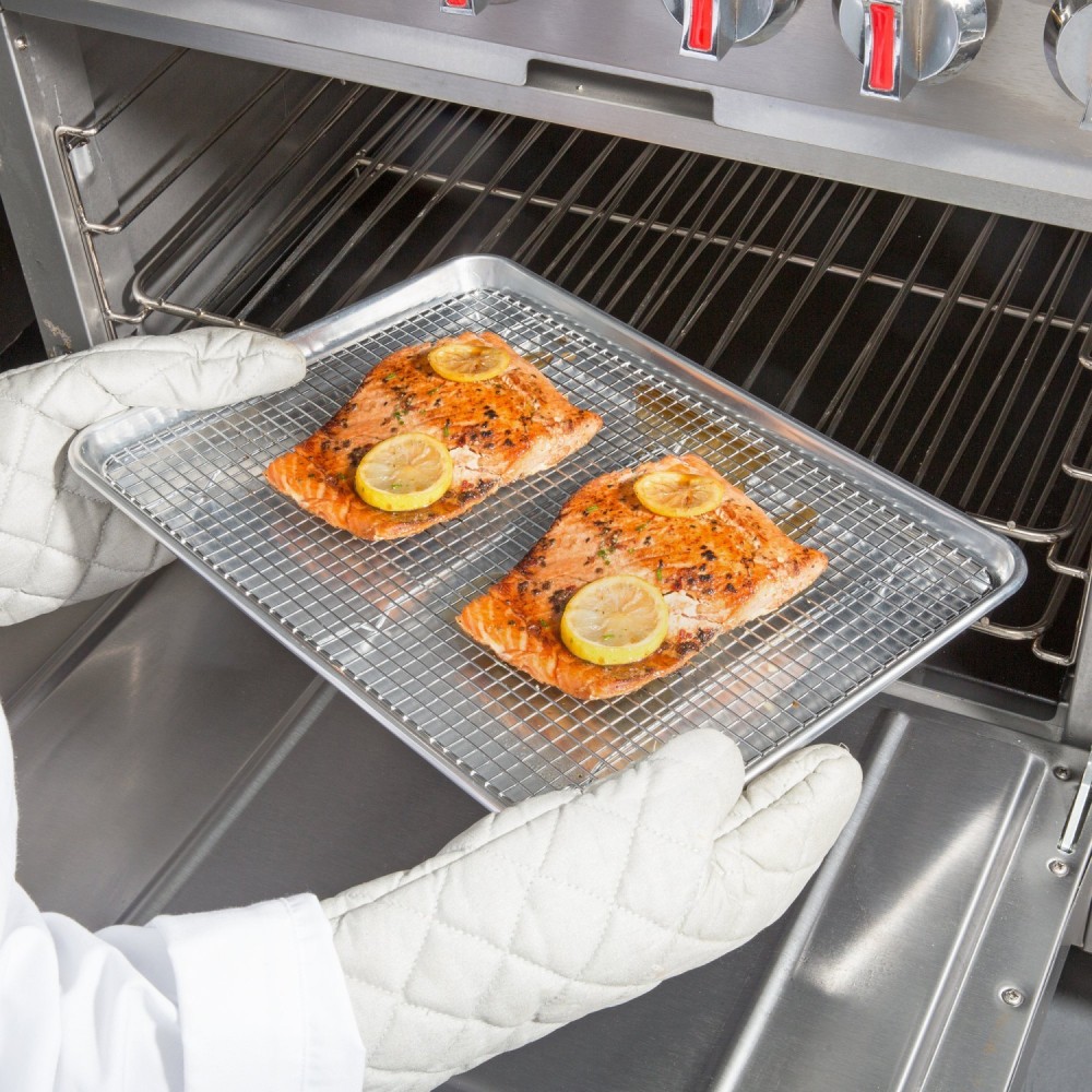 Commercial Stainless Steel Cooling Wire Rack for 33x23cm Baking Tray 290x210x15mm | Stalwart DA-CR3323