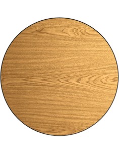 Laminated Round Table top Reversible Walnut & Natural Ø30'' | DA-TT30RWN 2