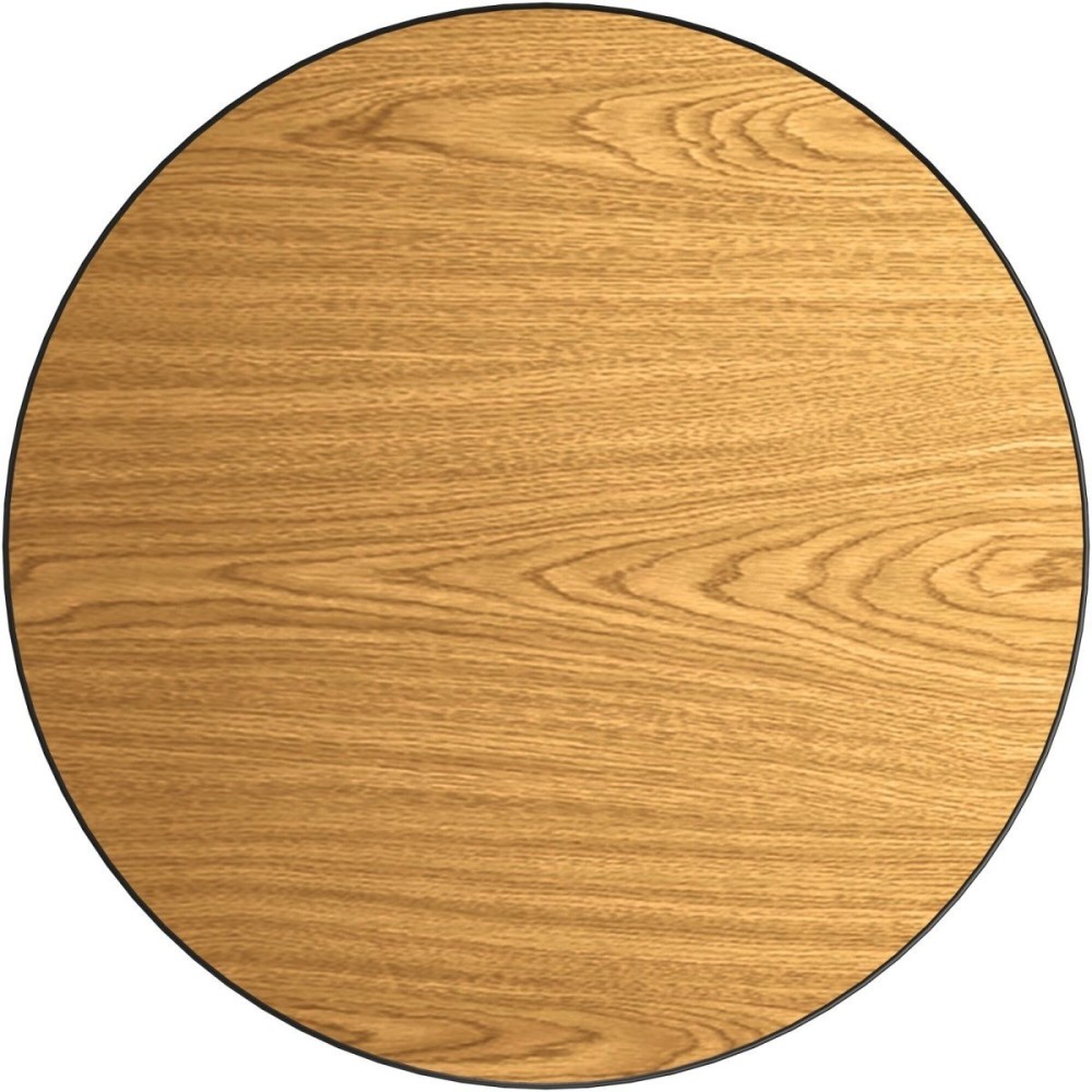 Laminated Round Table top Reversible Walnut & Natural Ø30'' | DA-TT30RWN