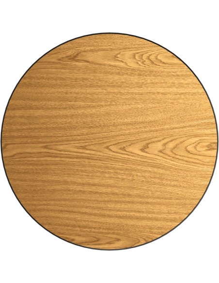 Laminated Round Table top Reversible Walnut & Natural Ø30'' | DA-TT30RWN