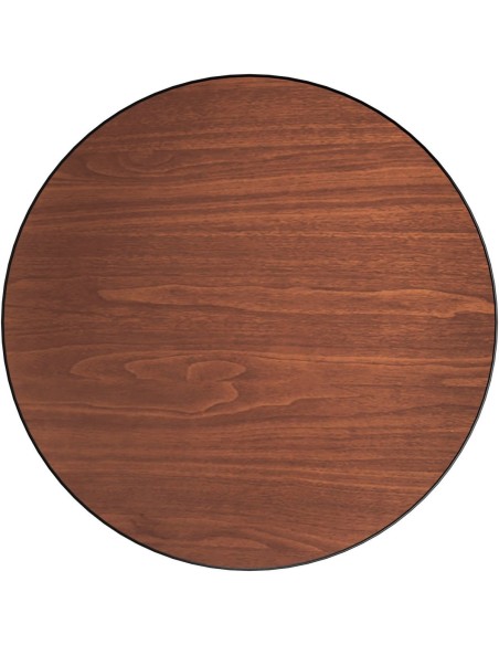 Laminated Round Table top Reversible Walnut & Natural Ø30'' | DA-TT30RWN
