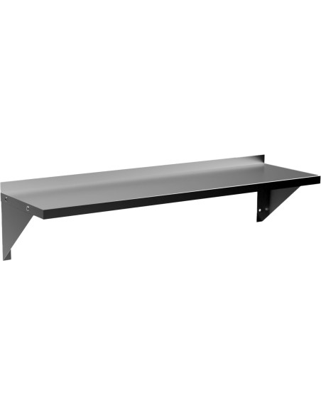 Commercial Wall Shelf Stainless Steel 1220x360x240mm | Stalwart DA-WS1448