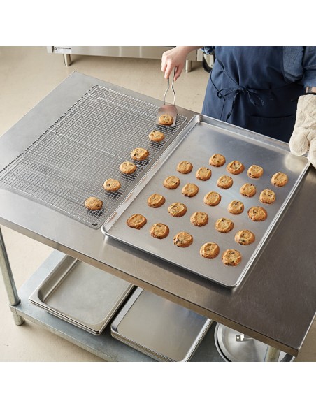 Commercial Stainless Steel Cooling Wire Rack for 60x40cm Baking Tray 530x330x15mm | Stalwart DA-CR6040