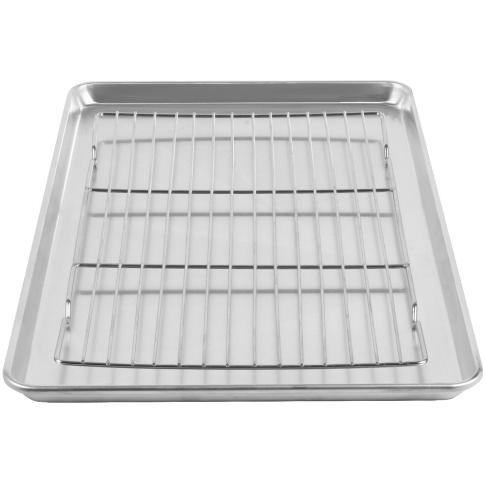 Commercial Stainless Steel Cooling Wire Rack for 66x46cm Baking Tray 600x400x15mm | Stalwart DA-CR6646