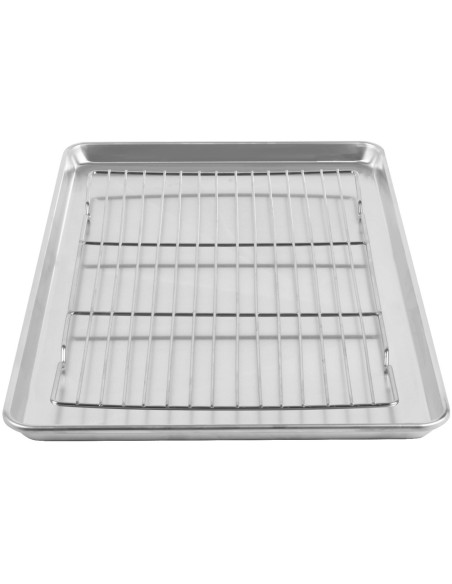 Commercial Stainless Steel Cooling Wire Rack for 66x46cm Baking Tray 600x400x15mm | Stalwart DA-CR6646