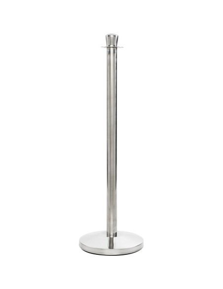 Rope Stanchion with Ball top 320x1000mm Silver | DA-BBP02B