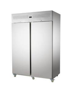 Commercial Upright Freezer 1400L Double Door Stainless Steel Cabinet 1380x855x2090mm | Stalwart DA-NORD32 2